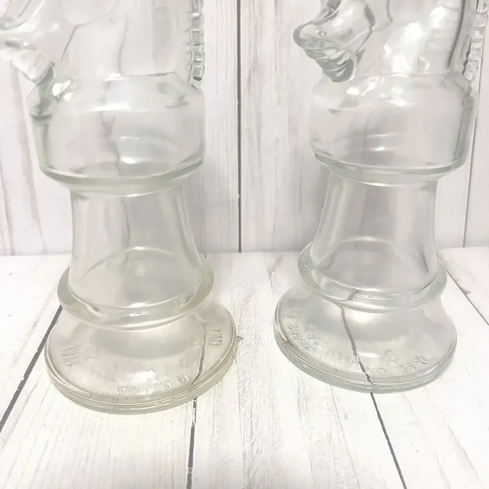 Hai Karate 1967 Knight Leeming Aftershave Bottle Vintage *Empty Bottle Set of 2